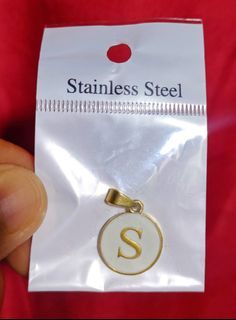 Stainless 'S' letter Pendant
