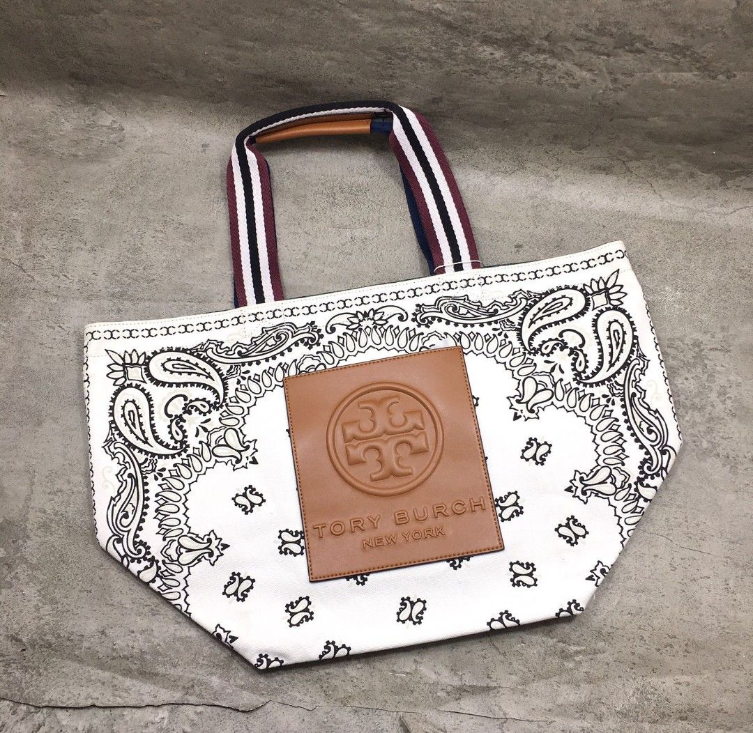 Gracie printed canvas tote bag best sale