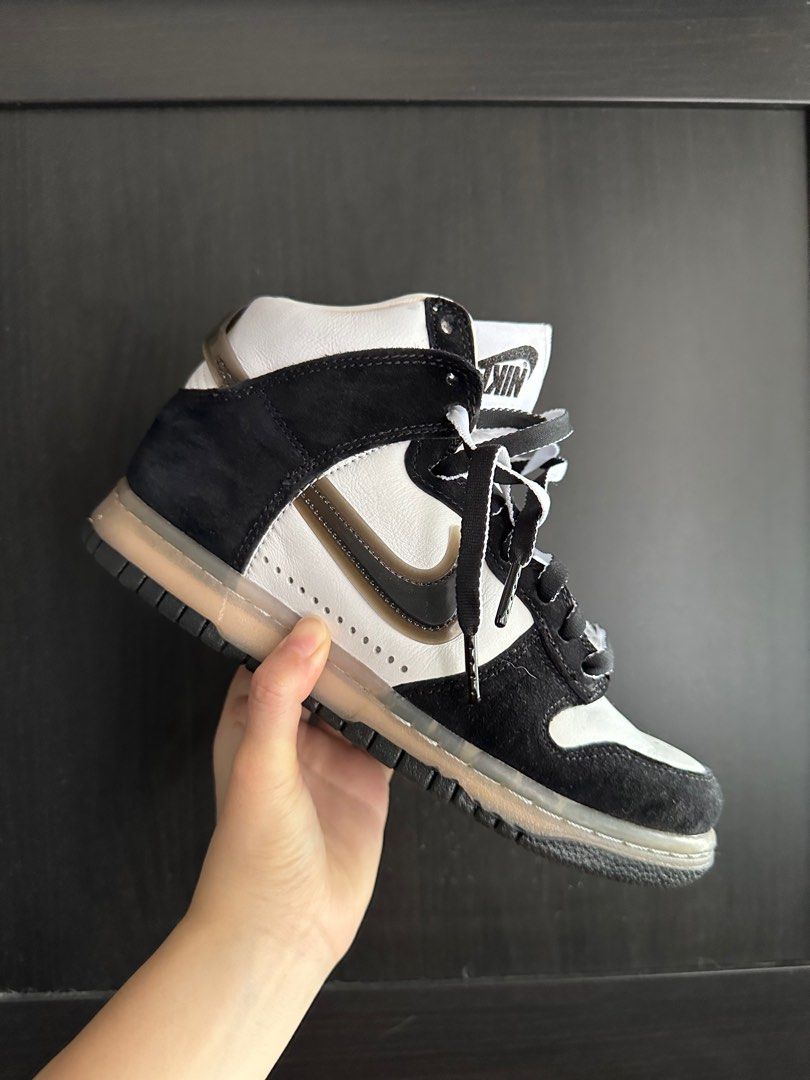 us5.5m nike slam jam x dunk high black Women s Fashion Footwear Sneakers on Carousell