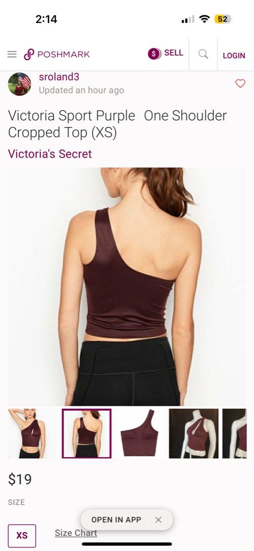 Victoria sport toga crop top