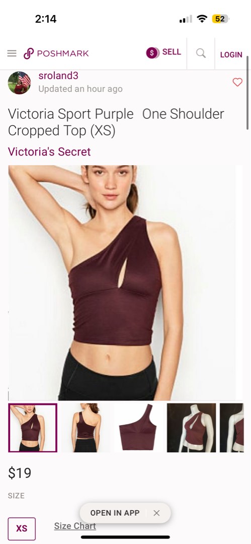 Victoria sport toga crop top