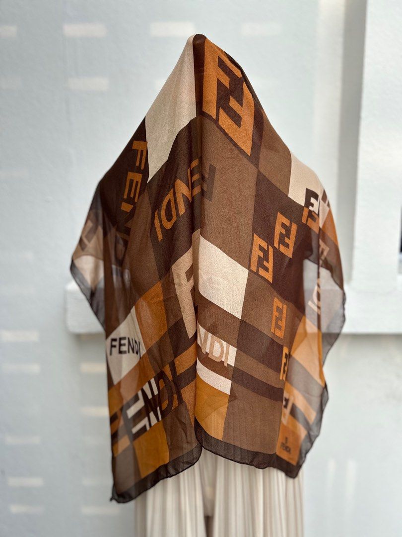 Vintage Fendi Silk Scarf