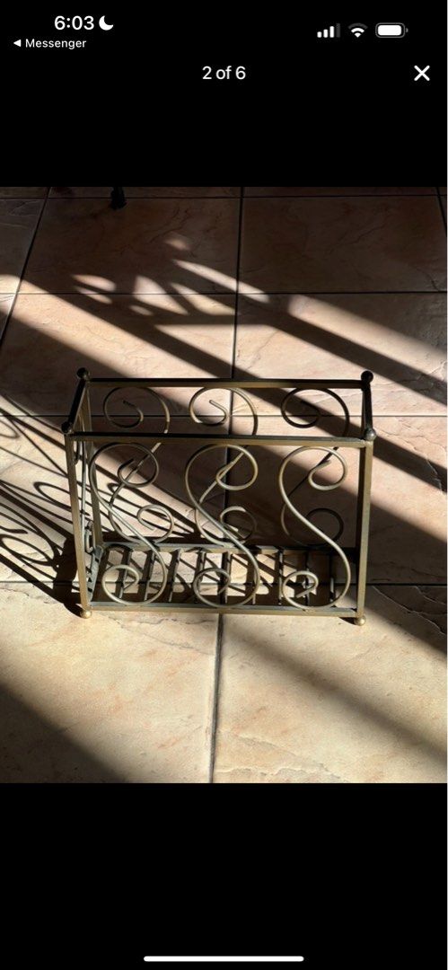 Vintage Magazine Rack (Category: Storage Boxes & Baskets) located in Quezon City. Submitted by vg.ph (Listing ID 1292722310, Image 3). Description: For sale: Vintage Magazine Rack Good condition Pick up: Nia Village, Quezon City.