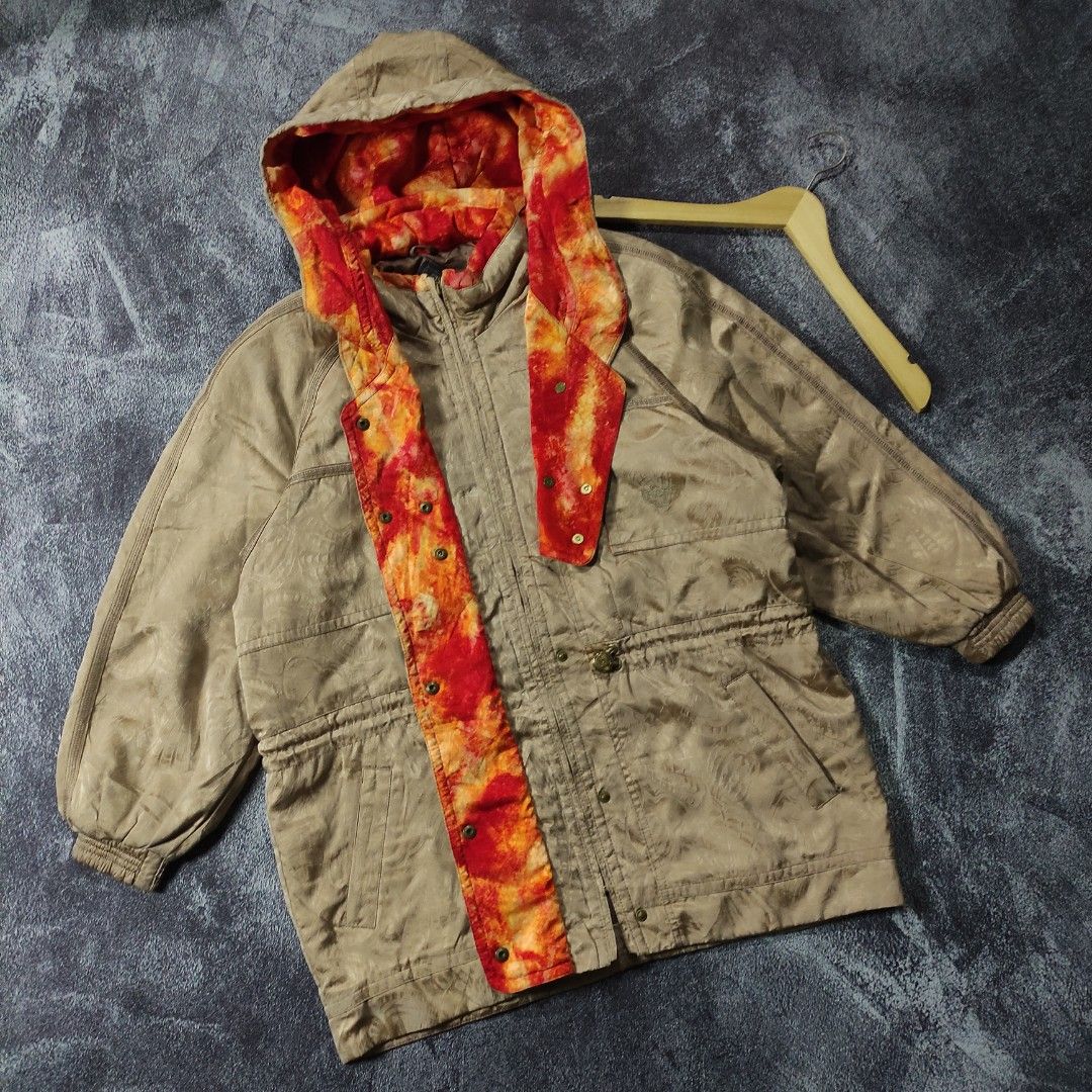 Vintage Ski Jacket Lafont Italy, Fesyen Pria, Pakaian , Atasan di