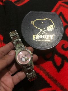 Vintage snoopy collectible steel watch