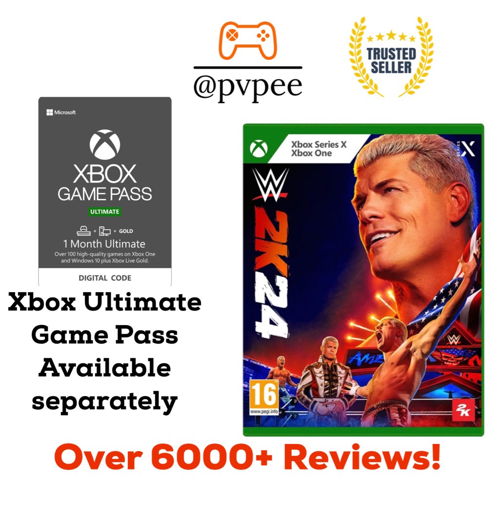 WWE 2k24 [Xbox Games], Video Gaming, Video Games, Xbox on Carousell