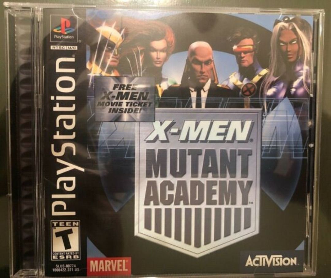 X-Men Mutant Academy MARVEL PS1 Original Fighting Game, Video Gaming, Video  Games, PlayStation on Carousell