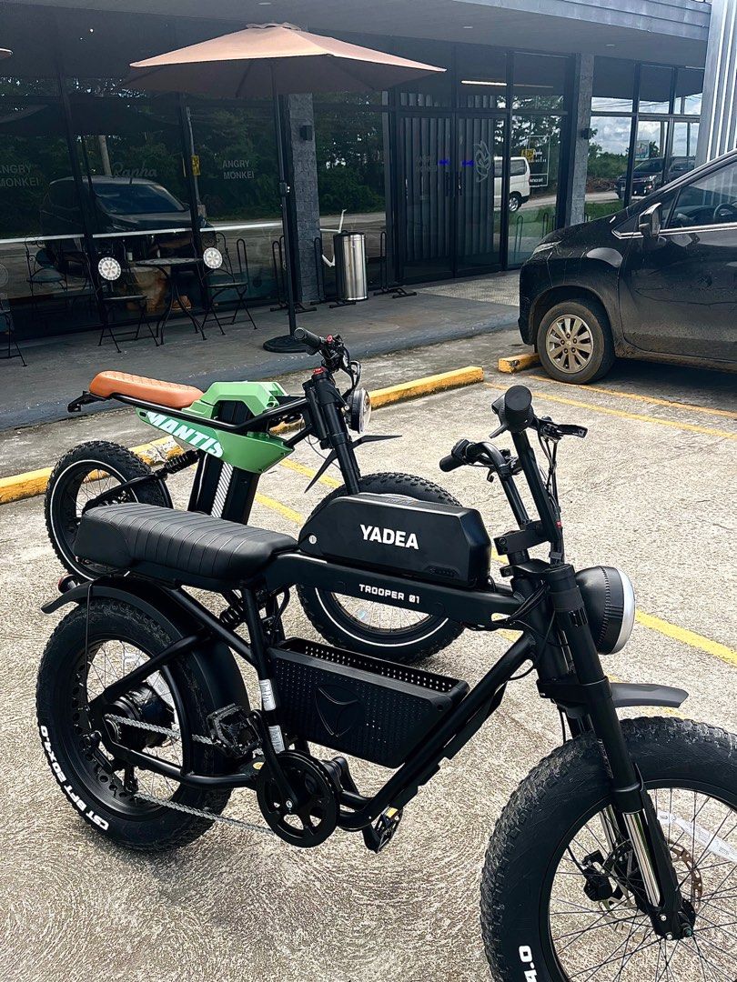 Yadea Trooper 01 (Category: Bicycles) located in Bacolod City. Submitted by gge96024 (Listing ID 1277876118, Image 2). Description: Elevate your ride with the Yadea Trooper 01 e-bike! 🚴‍♂️💨 Unleash a 750W motor for a thrilling journey. Cruise up to 80 miles on a single charge with its powerful battery. Navigate effortlessly with the smart LED display and adjustable pedal assist levels. This is more than a bike; it’s a lifestyle upgrade..