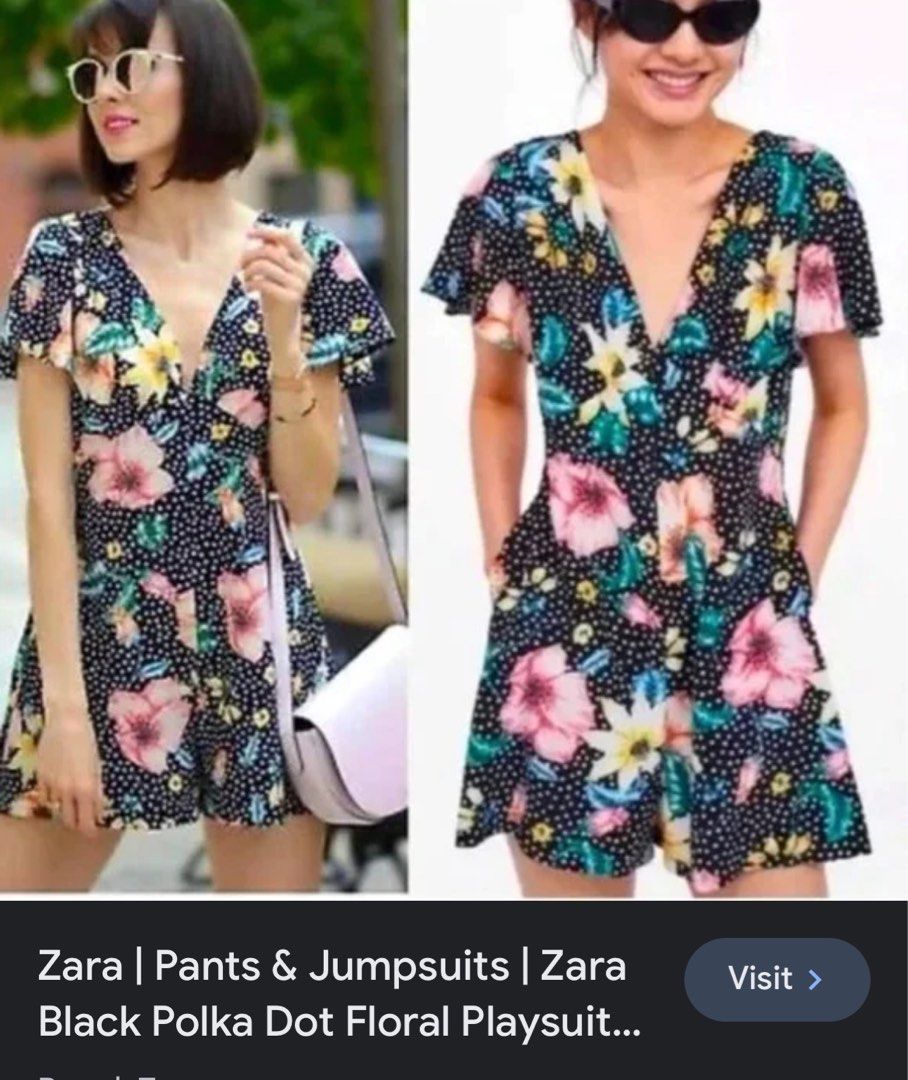 💠ZARA💠 playsuit/romper, Women's Fashion, Dresses & Sets, Rompers on  Carousell