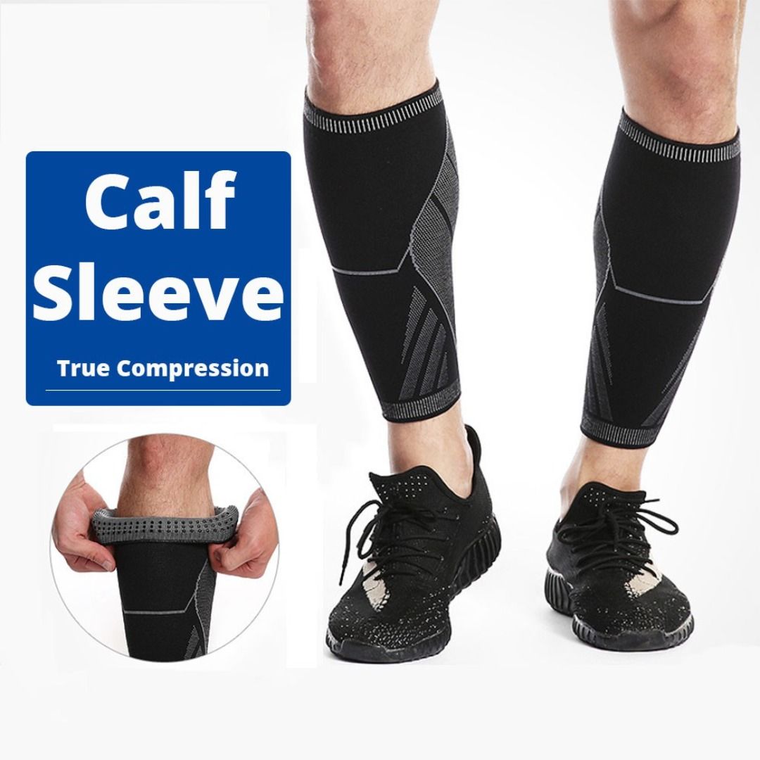1 Pair Calf Compression Sleeve Football Basketball Soccer Shin Guard Calf  Support Leg Brace Protector Sleeves for Running Sports