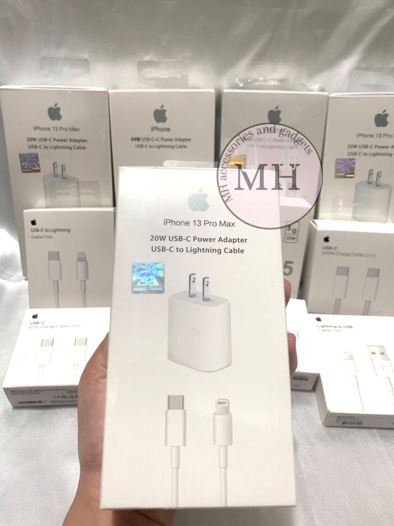20W iphone fast charger orig‼️ (Category: Chargers & Cables) located in Manila. Submitted by mh.gadgetsaccessories (Listing ID 1292981805, Image 1). Description: IPHONE FAST CHARGER⚡️⚡️⚡️ ALL CHARGER ARE BRANDNEW SEALED💯 IT HAS SERIAL ON CORD💯 SAME DAY DELIVERY WITHIN METRO MANILA SHIP VIA LALAMOVE 🛵 Mode of payment : CASH ON DELIVERY ( COD ) ✔️ GCASH ✔️ NEW : Iphone 15 pro max charger - 35W adapter + 1m cable = 1200 - 35W adapter + 2m cable =