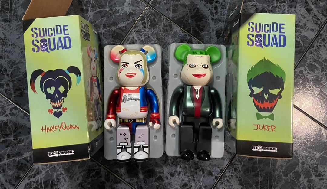 400% Joker and Harley Quinn bearbrick suicide squad be@rbrick ...