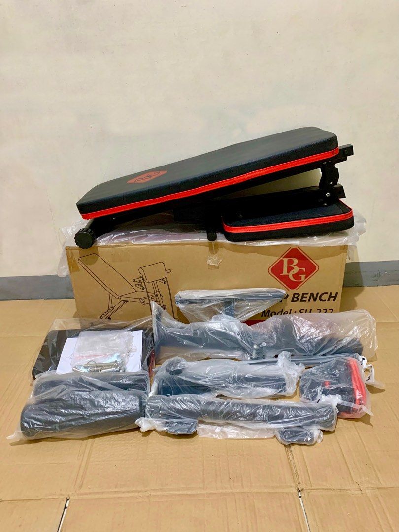4in1 Heavy Duty Foldable Bench Press & Adjustable Gym Bench Press (Category: Cardio & Fitness Machines) located in Pasig City. Submitted by mrgine (Listing ID 1292881707, Image 1). Description: Brand New❗️ Ready to Deliver ❗️Instock ❗️ Price: 2,500 pesos only Pick up or Via lalamove Delivery 🚚 Pm lang po sa interesado 📲 Location: Pasig Area 📍 #Respect😊 .
