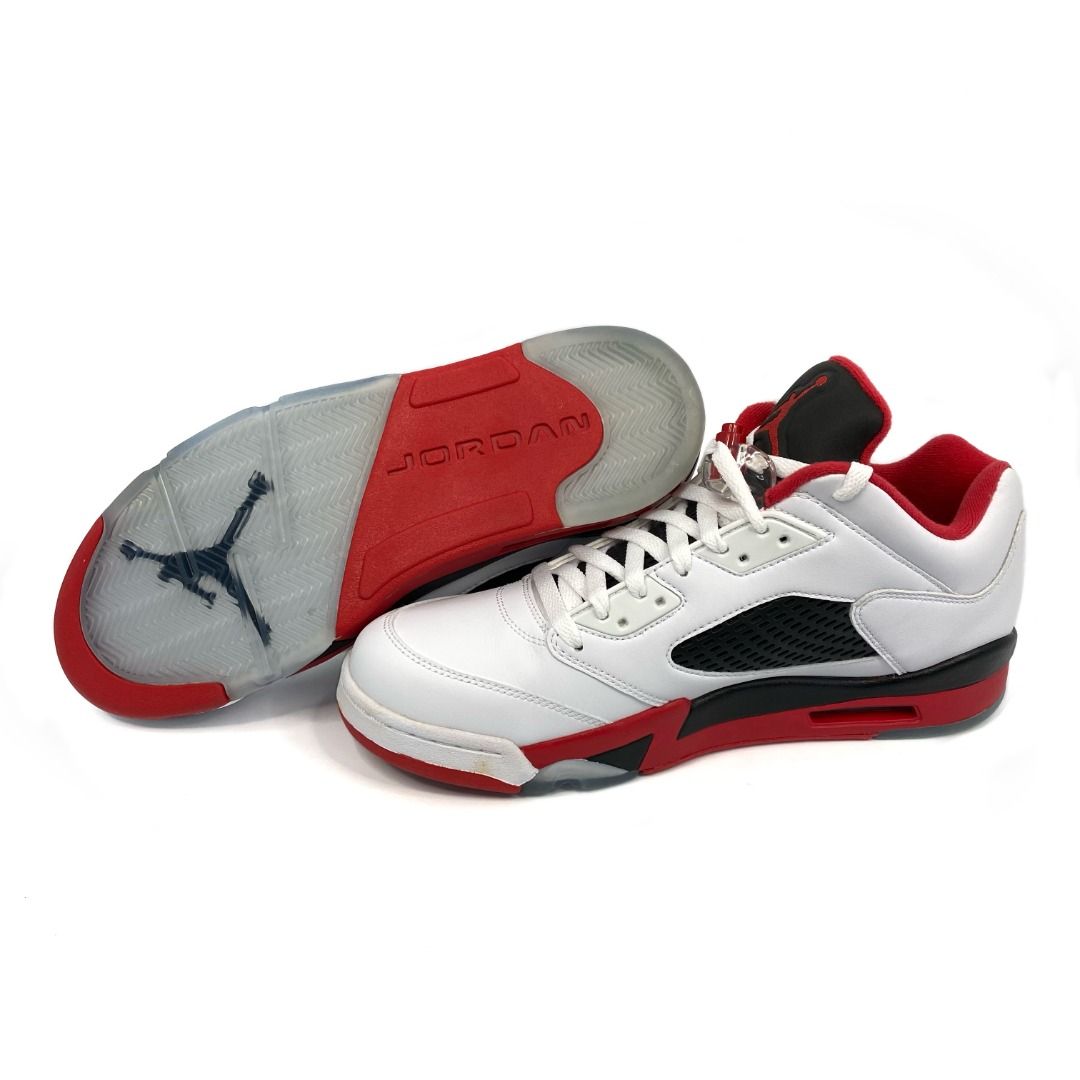 △ Nike 耐克Air Jordan 5 Retro Low in White / Fire Red / Black