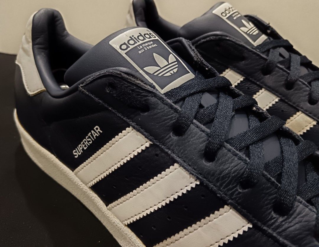 ADIDAS ORIGINALS SUPERSTAR BB2239 Navy Blue 10uk Kondisi Amat