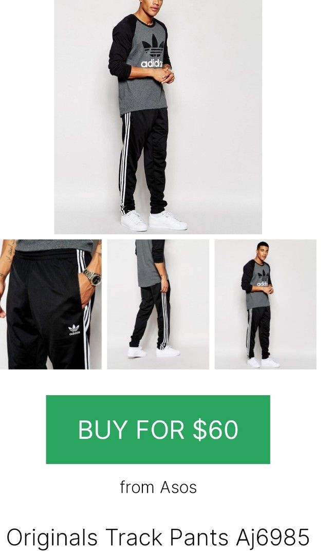 adidas Originals Track Pants Aj6985, $60, Asos