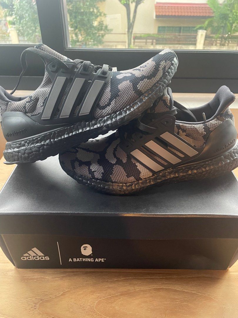 Adidas Ultra Boost 4.0 Bape Camo Black US5.5