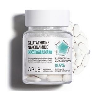APLB Glutathione Niacinamide Beauty Tablet （分類：健康補充品 - 維他命及補充品）位於 Hong Kong。 由 fazion 提交（商品編號 1292948823，圖片 1）。簡介： Imported from: South Korea Catalog No.: 1124177058 Description: Package Quantity: 30 tablets and each tablet is 500mg. Calories of 1 tablet is 1.9Kcal. Benefits: Contains ingredients that provide antioxidant effect to elimate free radicals in our body. Formulated with Glutathione that helps decrease the melanin in our body. Aids abso