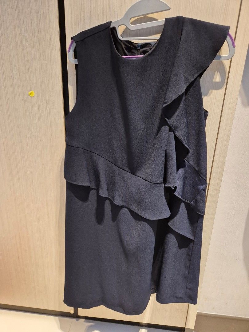 Saturday Club Asymmetrical Sleeveless Dress