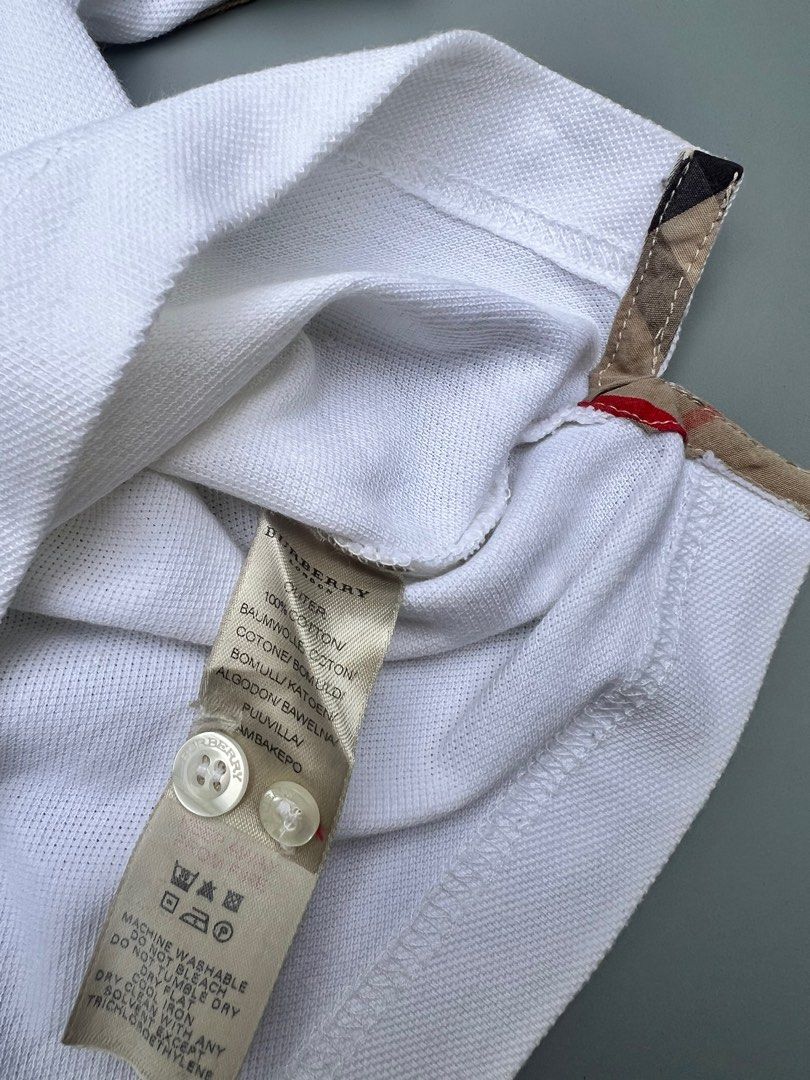 Burberry polo shirt kids silver store