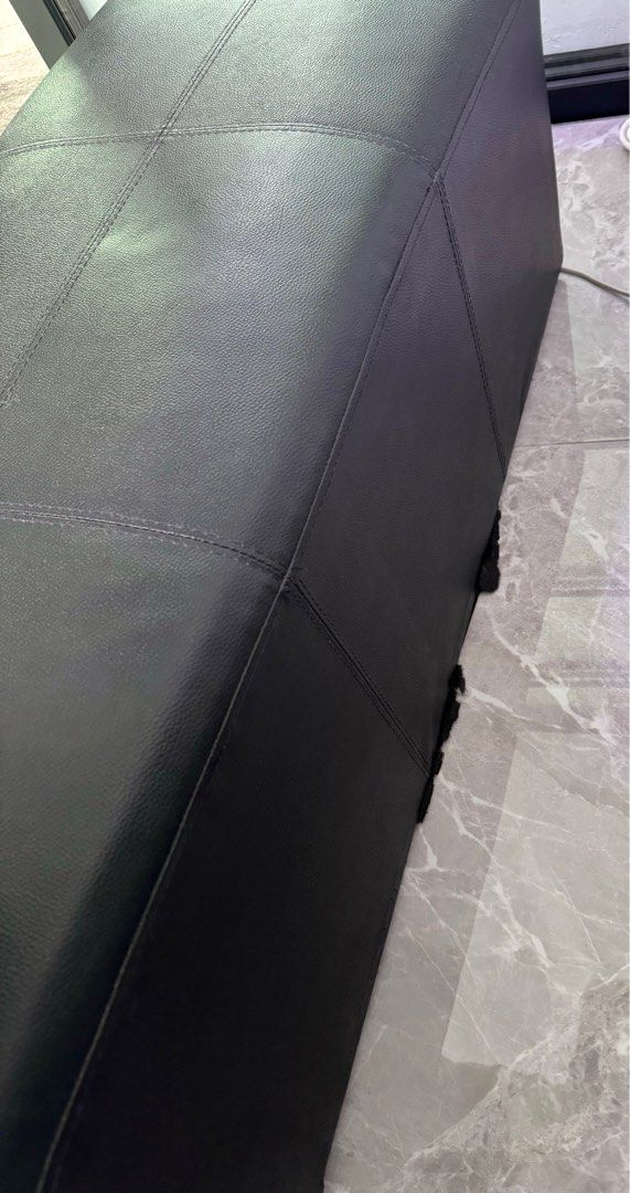 Bench (Category: Other Home Furniture) located in Singapore. Submitted by shoppingisloved (Listing ID 1292867939, Image 3). Description: Dimension: 105cmx43cmx40cm (height) Third pic the cloth at bottom has come out, other than that bench is in usable condition. Buyer to arrange own transport .