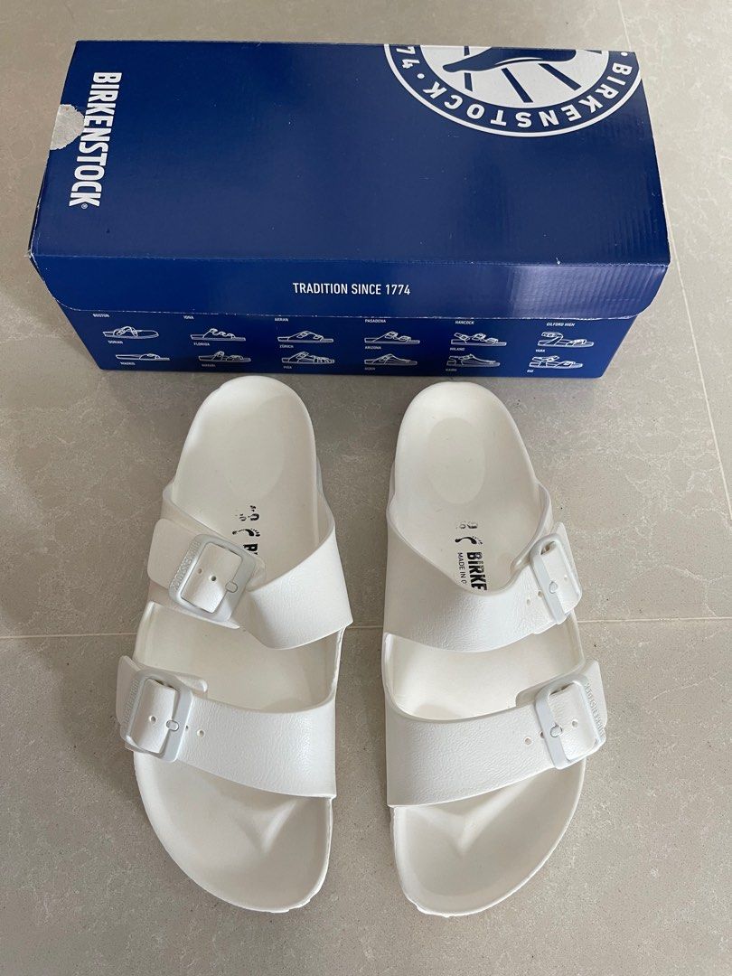 Birkenstock Arizona EVA white. Unisex. Narrow feet. Size 40. Like new