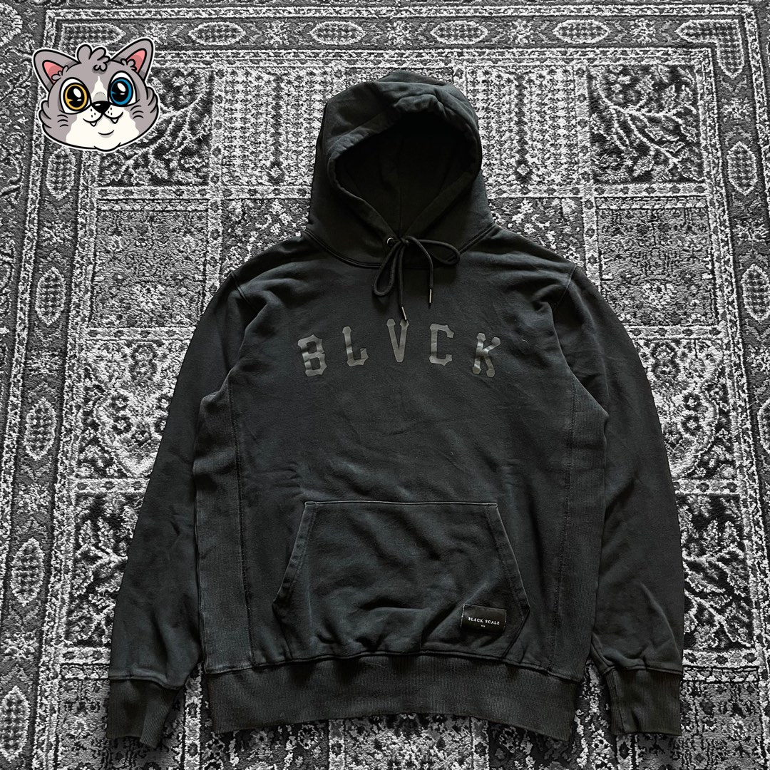 Black Scale Hoodie Fesyen Pria Pakaian Baju Luaran di Carousell