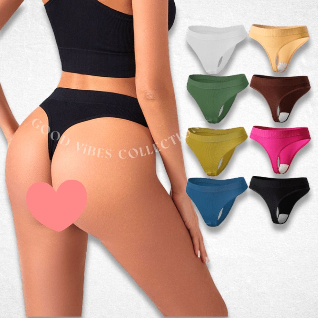 Cotton Panties Size 9 Womens Thong T Back Low Waist Panties Cotton Seamless  Underwear Sexy G String Bikini Thong