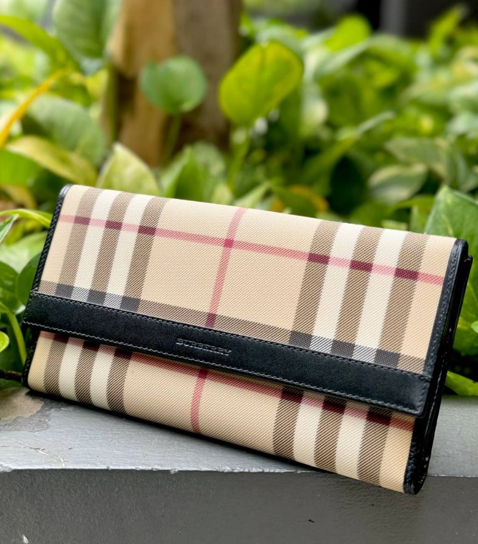 Burberry nova shop check wallet