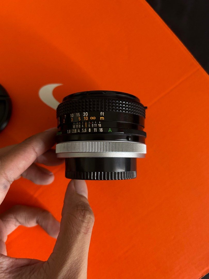 Canon AE-1 Avec Objectif 50 Mm F/1.8 – Argenté – Appareil Photo Reflex Vintage