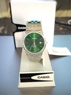 Casio MTP-B145D-3A Green 35mm Quartz Stainless Steel Men's Watch