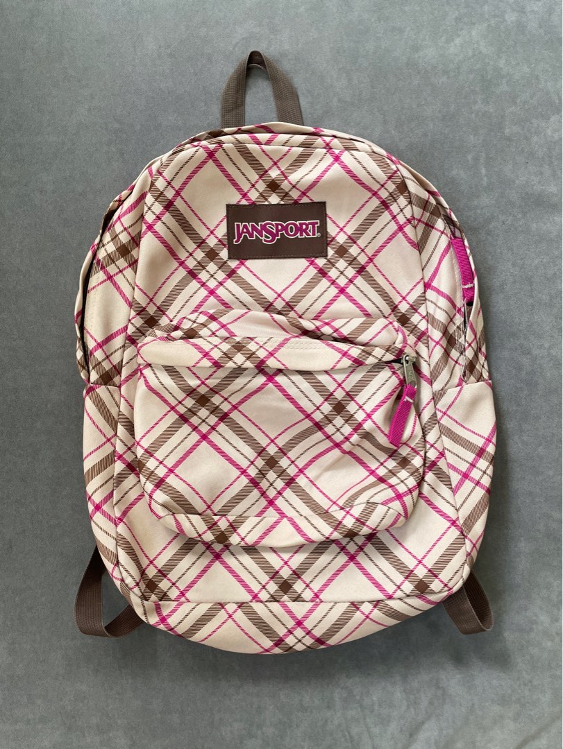 Checkered jansport outlet