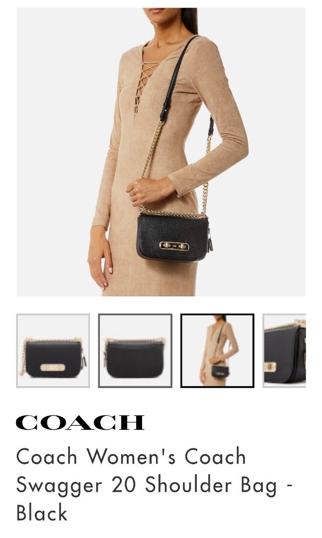 ON SALE Coach Swagger Shoulder Bag 20 Women s Fashion Bags Wallets Cross body Bags on Carousell