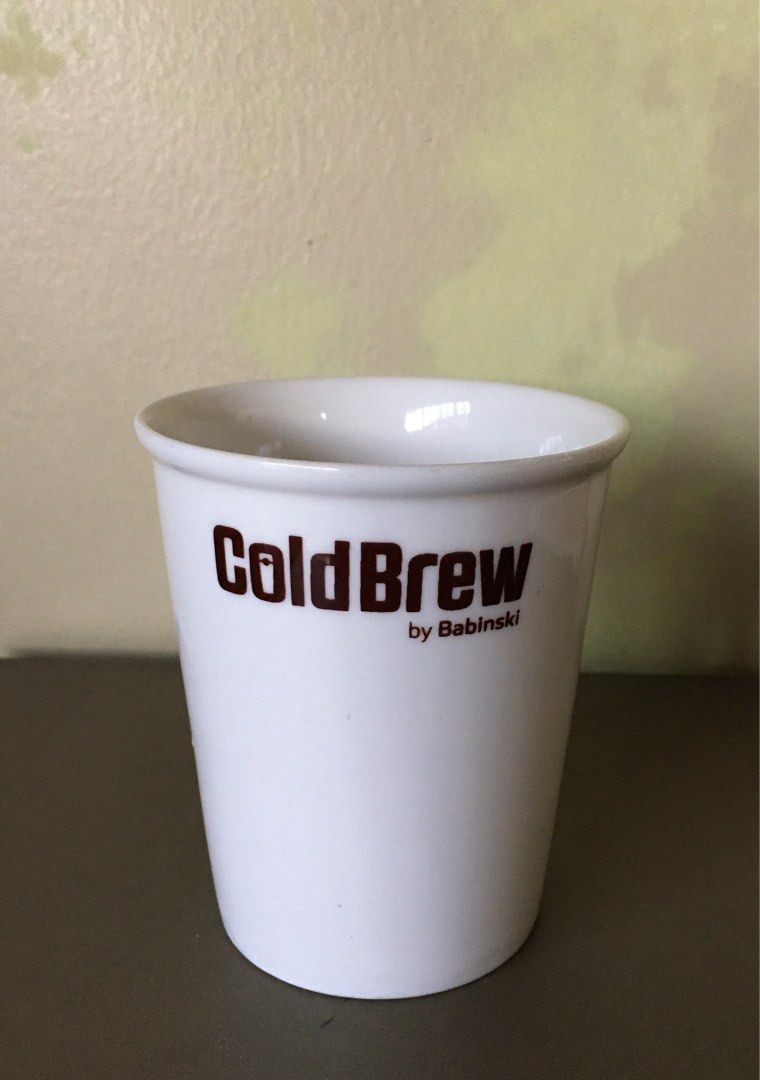 Cold Brew by Babinski Ceramic Cup (Category: Coffee & Tea Tableware) located in Tarlac. Submitted by greatfindstrlc (Listing ID 1292891652, Image 1). Description: Ceramic Cup in 10cm tall. Cold Brew by Babinski (Korea) .