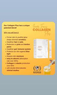 Collagen Juice (tastes like watered down Tang orange juice as it is not sweet)