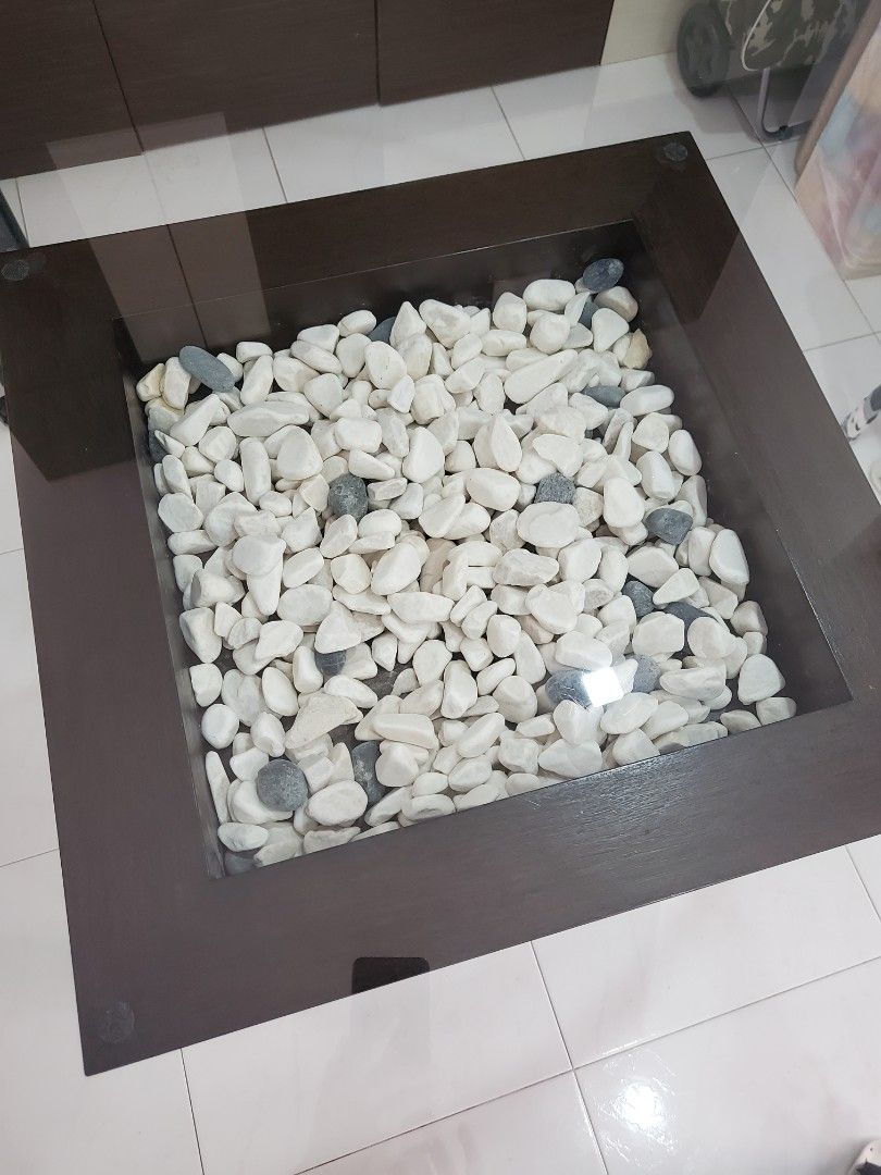 Round Dining Table (Category: Other Home Furniture) located in Singapore. Submitted by zennee (Listing ID 1292964403, Image 3). Description: offering nice n lightly used round dinning table at nw $150 oly .. self collection..non negotiable. not for fussis condition 8 /10 . size 1.2 m ( 4 fit ) In solid wooden leg . n thick tempered glass . Cms Natural stone design in center . ..