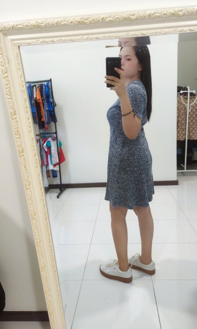 Dotti knit flare dress Women s Fashion Dresses Sets Dresses on Carousell