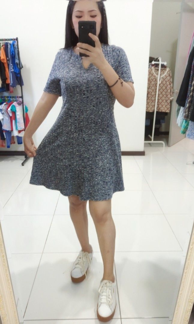 Dotti knit flare dress Women s Fashion Dresses Sets Dresses on Carousell