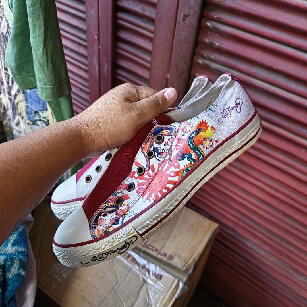 Ed hardy converse shoes on sale