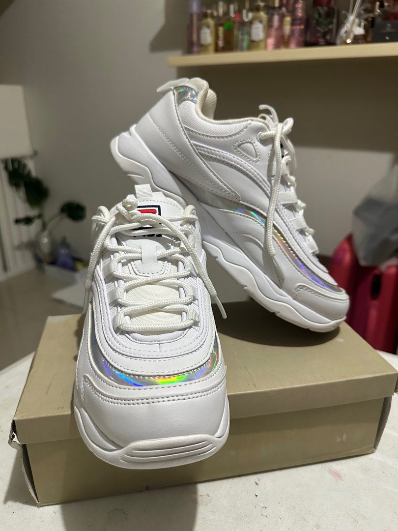 Fila ray silver best sale