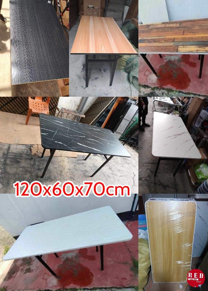 Foldable Table (Category: Tables & Sets) located in Manila. Submitted by redonlineshop (Listing ID 1292824367, Image 1). Description: FOLDABLE TABLE 80X40X70CM ₱1050 🎨Yellow 🎨marble blk 🎨black 🎨marble white 100x60x70cm ₱1050 🎨Yellow 🎨black 120x4070cm ₱950 🎨Lining blk 🎨marble white 🎨alta maple 🎨Alta white 🎨Alta yellow ₱1150 🎨Yellow 🎨black 120x60X70CM ₱1150 🎨alta White 🎨 alta yellow 🎨alta Brown 🎨marble blk 🎨Marble white ₱1200 🎨Bl