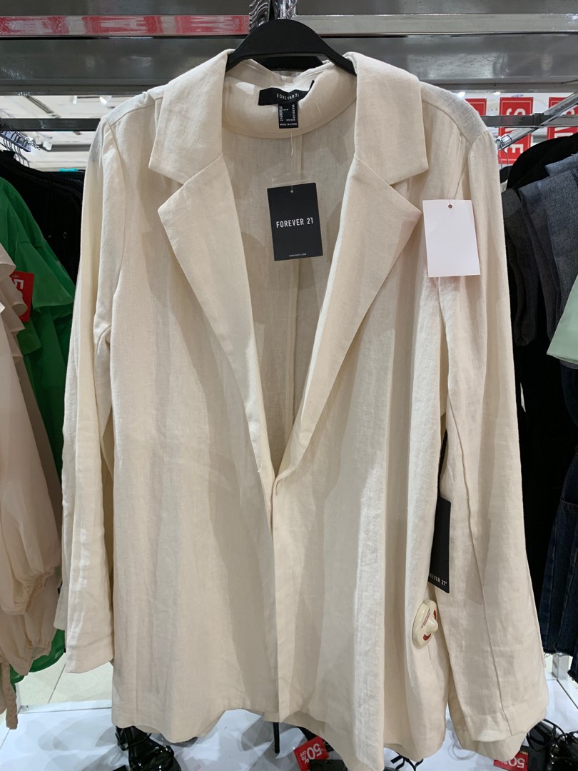 Forever 21 Oversized Blazer Women s Fashion Tops Longsleeves on Carousell