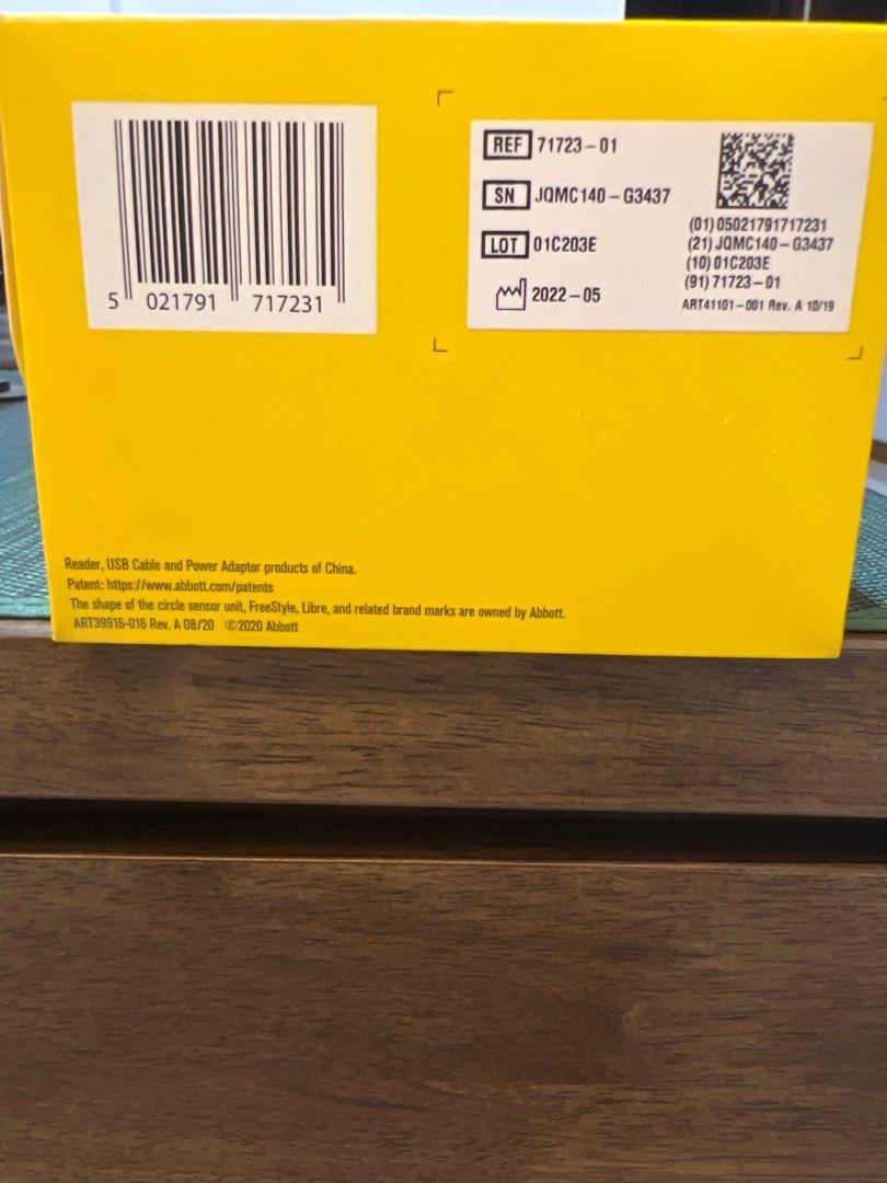 FreeStyle Libre Reader (Category: Health Monitors & Weighing Scales) located in Singapore. Submitted by milkjane (Listing ID 1292917655, Image 2). Description: Bought extra Brand new with box Flash Glucose monitoring System .