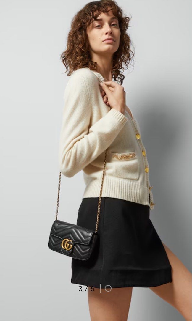 GG MARMONT MATELASSE LEATHER SUPER MINI BAG Luxury Bags Wallets on Carousell