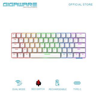 Gigaware STK61 Mechanical Keyboard Wireless Dual-Mode Bluetooth Type C RGB Rainbow Keyboard