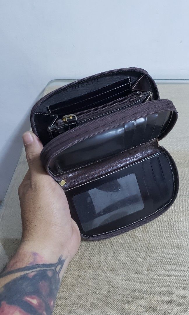 Givenchy (Category: Luxury Bags & Wallets) located in Manila. Submitted by mistej (Listing ID 1292968256, Image 3). Description: givenchy doubol zip wallet authentic guaranteed multiple card slot paper bills and coins slot.