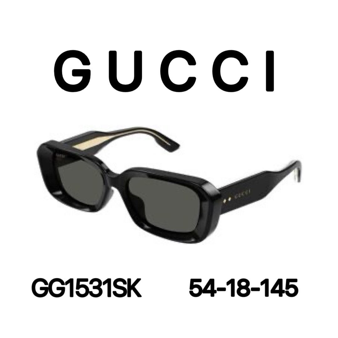 Gucci Sunglasses GG1531SK in black 54-18-145, Women's Fashion