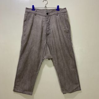 H3 - Initial Cotton Linen blend Grung-y Dropped-crotch Dyed Pants