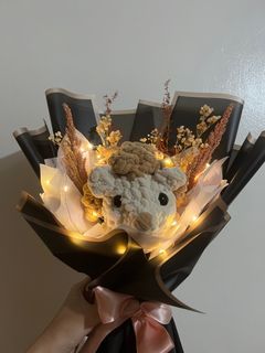 Hedgehog Crochet Plush Stuffed Toy Bouquet Gift