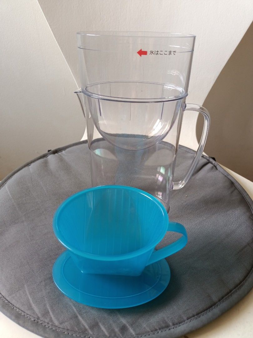 Ice coffee drip set (Category: Coffee & Tea Tableware) located in Mandaluyong City. Submitted by diynanay (Listing ID 1292838317, Image 3). Description: coffee drip set with pitcher, coffee drip, scooper. unused. price is negotiable. note: material is not glass.